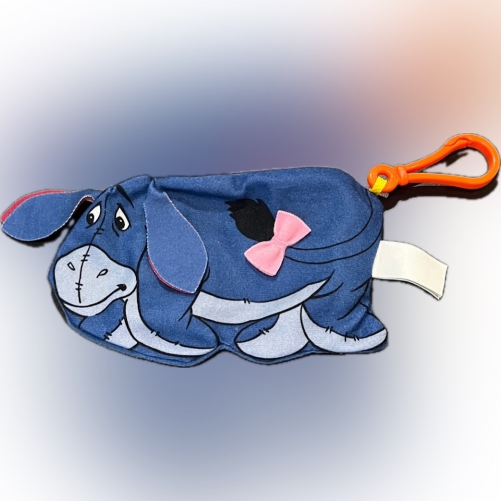 Disney Winnie Pooh EEYORE Bag Charm Key Mask Tissue Case McDonalds McD Toy Purse